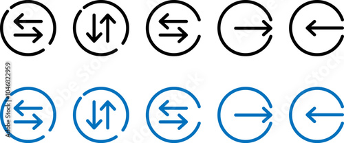 Transfer icon. Data transfer icon isolated sign symbol vector illustration for infographics, websites, web design.