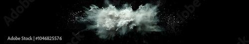 A dramatic cloud of dust or smoke against a dark background, creating a striking visual effect. Black and white background images -