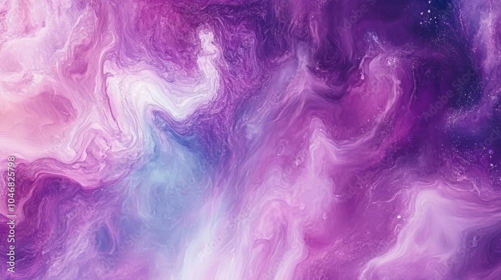Purple Cosmic Abstract Fluid Art Background with Swirls, Twists, and Celestial Hues, Purple Cosmic Abstract Fluid Art Background with Swirls, Twists, and Celestial Hues,