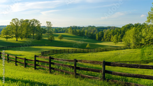 landscape with a fence