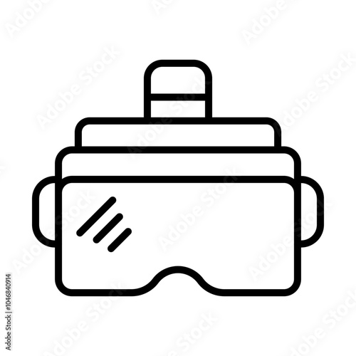 VR Headset line icon