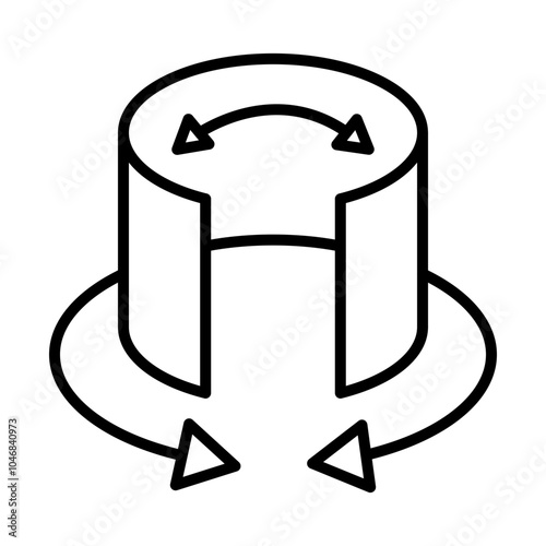 Virtual Tour line icon