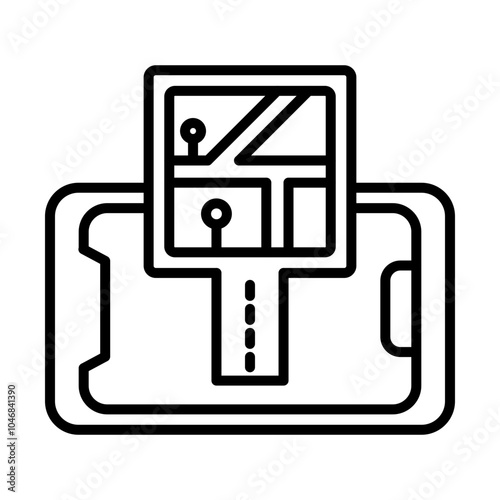 Virtual Reality Controller Mapping line icon