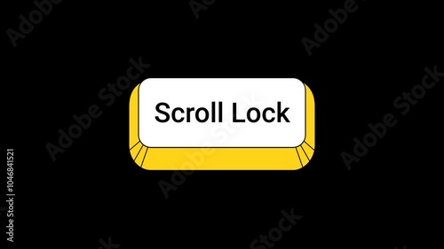 Scroll lock Key pressing Animation photo