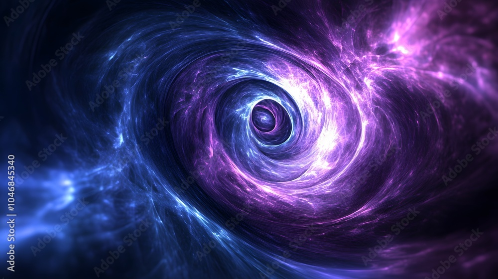 Blue and violet fractal tunnel. Big data, abstract glowing background
Blue and violet fractal tunnel. Big data, abstract glowing background