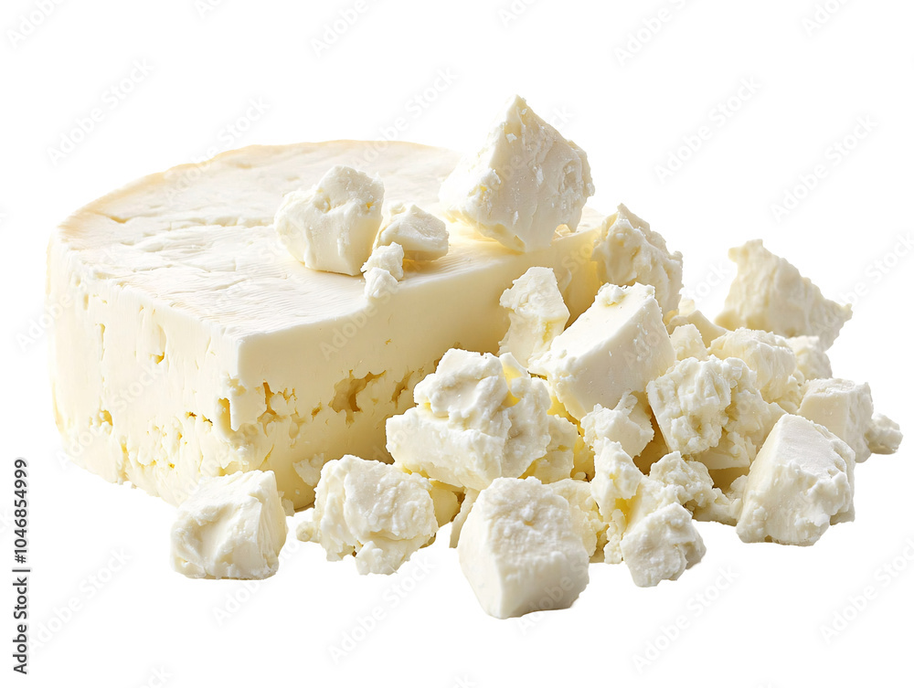 a block of cheese with cubes of cheese a block of cheese with cubes of cheese