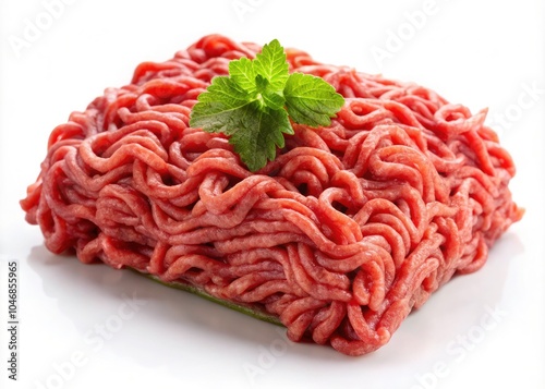 Wallpaper Mural Fresh Beef Mince Isolated on White Background - High Depth of Field for Culinary Use, Recipes, and Food Photography Torontodigital.ca