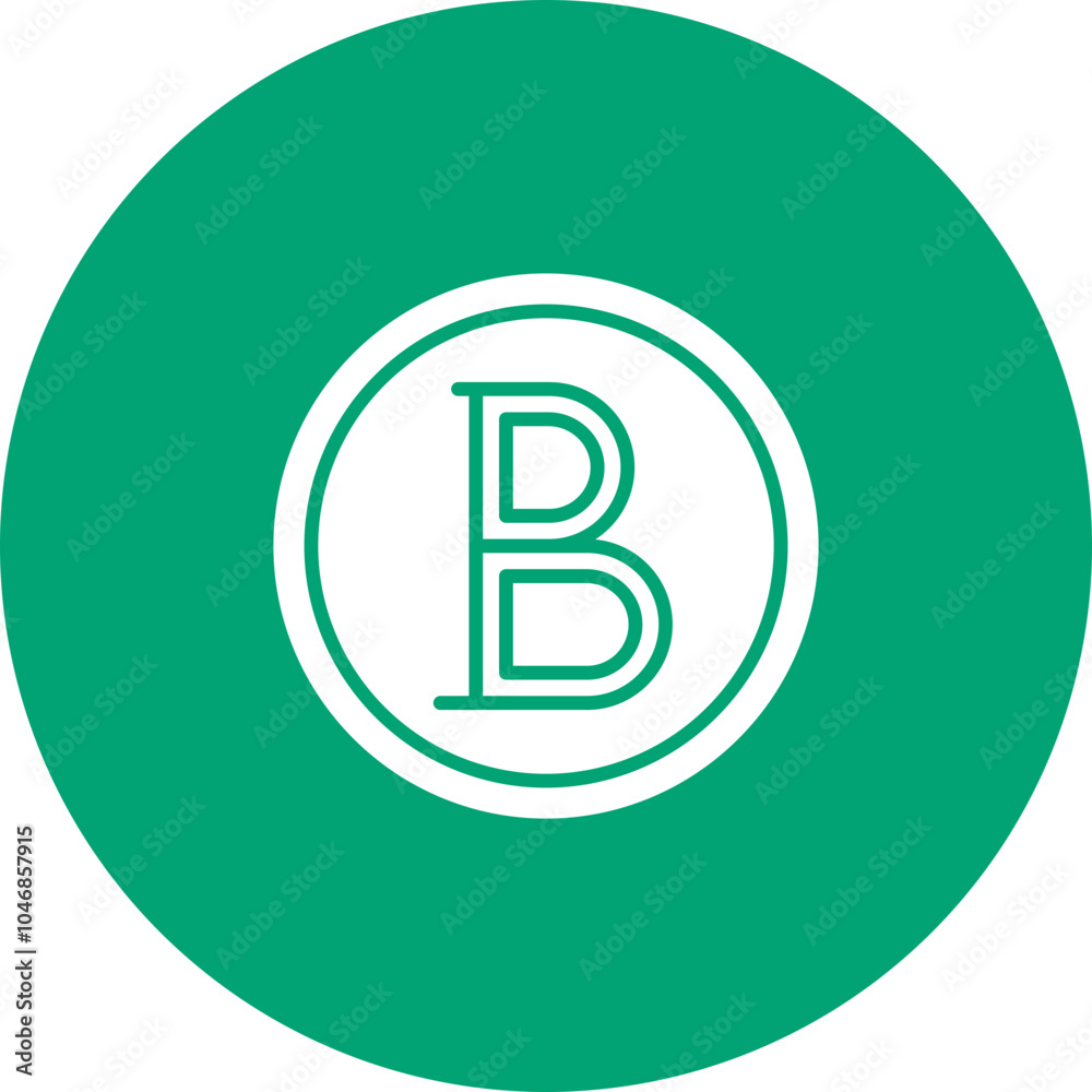 Bitcoin glyph circle icon Bitcoin glyph circle icon