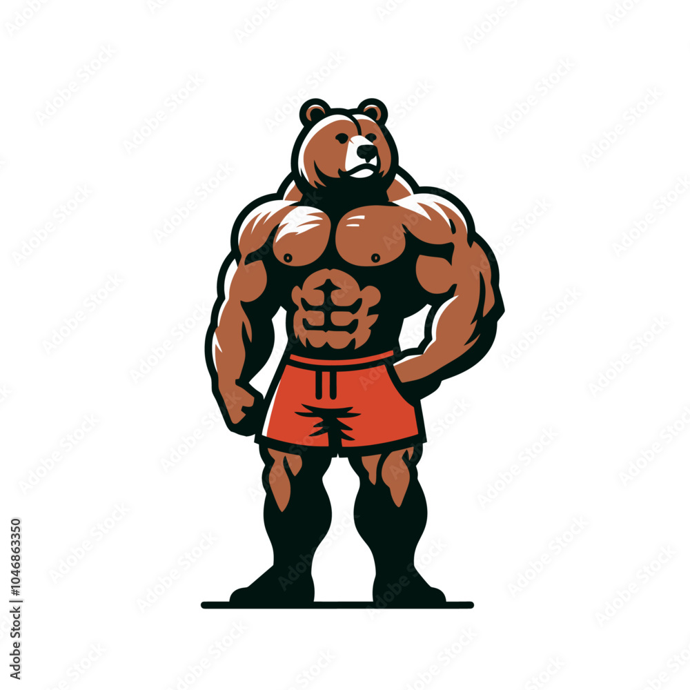 cartoon bear bodybuilder powerlifter vector isolated illustration
cartoon bear bodybuilder powerlifter vector isolated illustration
