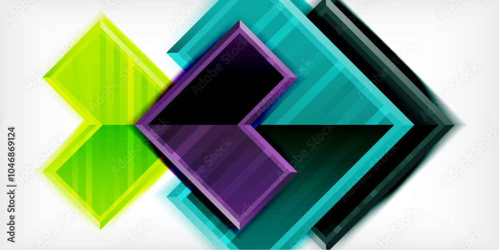 Arrow symbols created with 3d effects and line texture geometric abstract background Arrow symbols created with 3d effects and line texture geometric abstract background