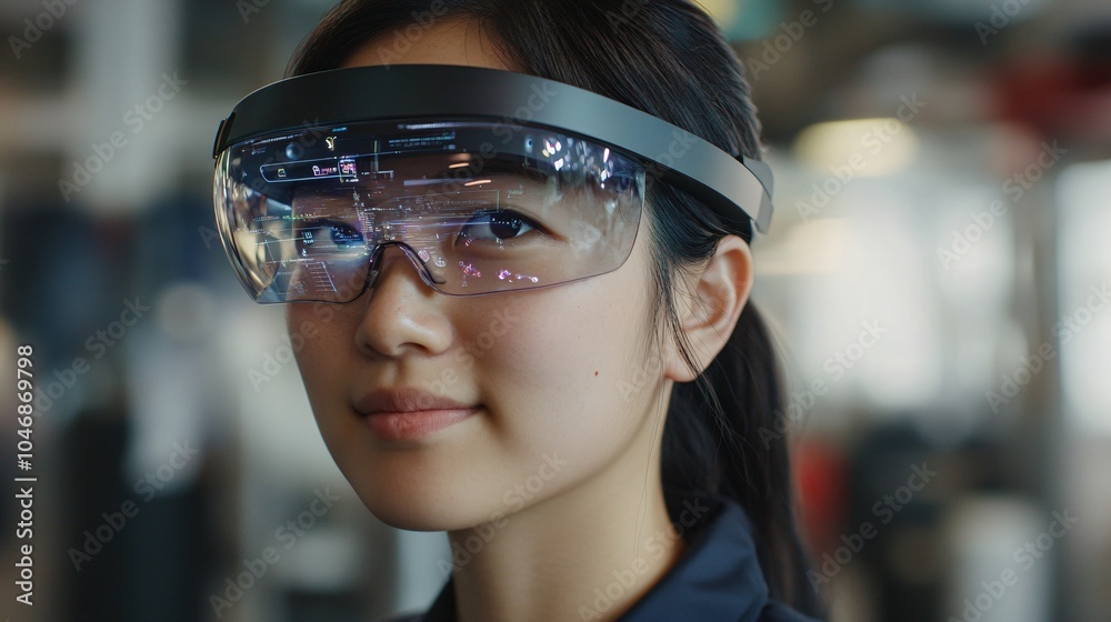 Professional Close-Up of Augmented Reality User Professional Close-Up of Augmented Reality User