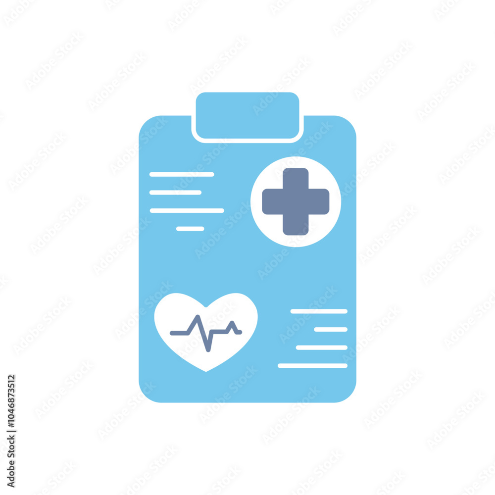 Fototapeta premium health report concept line icon. Simple element illustration. health report concept outline symbol design.