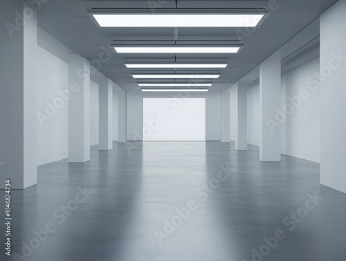 Wallpaper Mural Empty Hallway. Torontodigital.ca