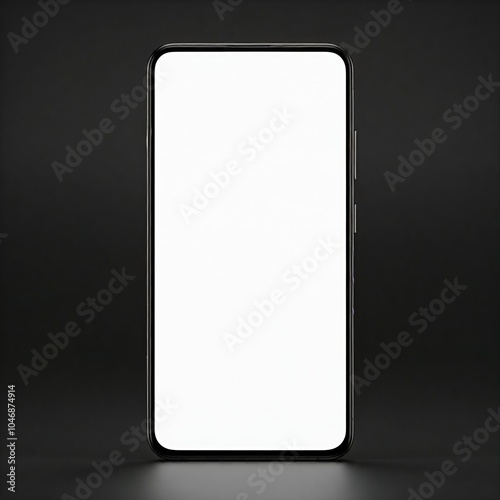 smartphone with white screen for mockup design