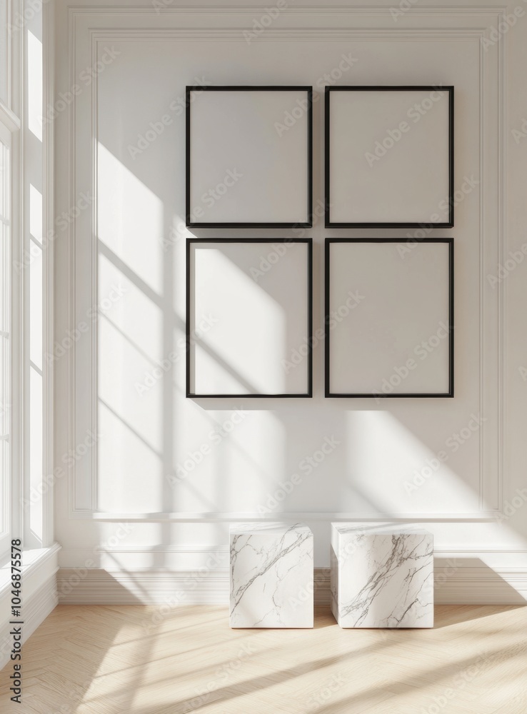 Fototapeta premium Gallery Wall Mockup.
