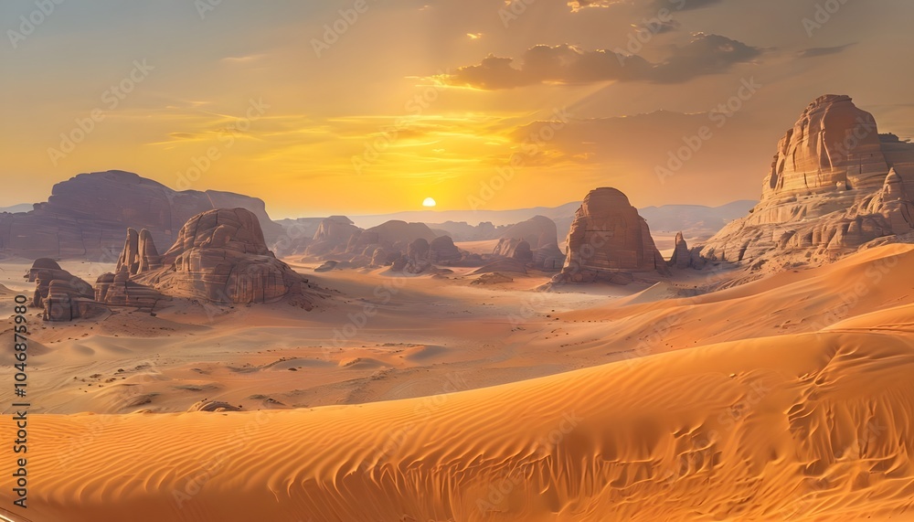 Naklejka premium Vast Desert Landscapes