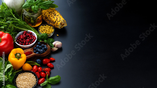 The free space of food ingredient photo