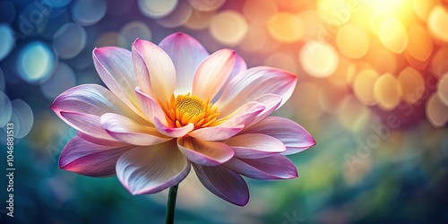 stunning macro shot of a single exotic flower in bloom with delicate petals and subtle color gradations, petals, macro photography