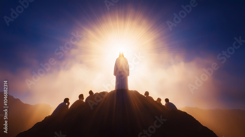 Transfiguration of Jesus Radiating Divine Light and Peace