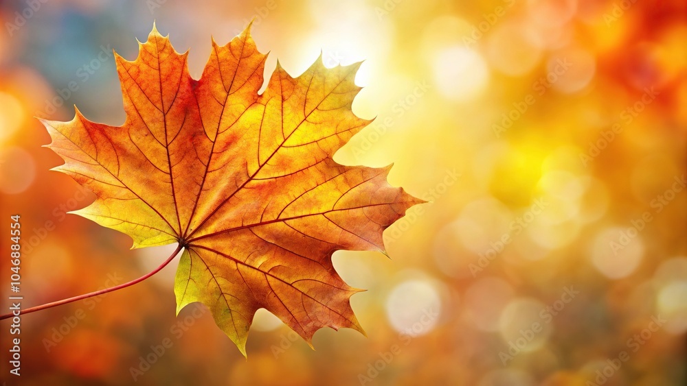 Vibrant autumn maple leaves in background with unique tilt angle Vibrant autumn maple leaves in background with unique tilt angle