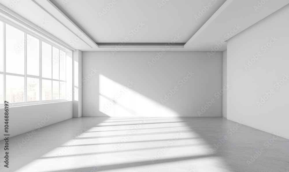 Fototapeta premium Empty White Room.