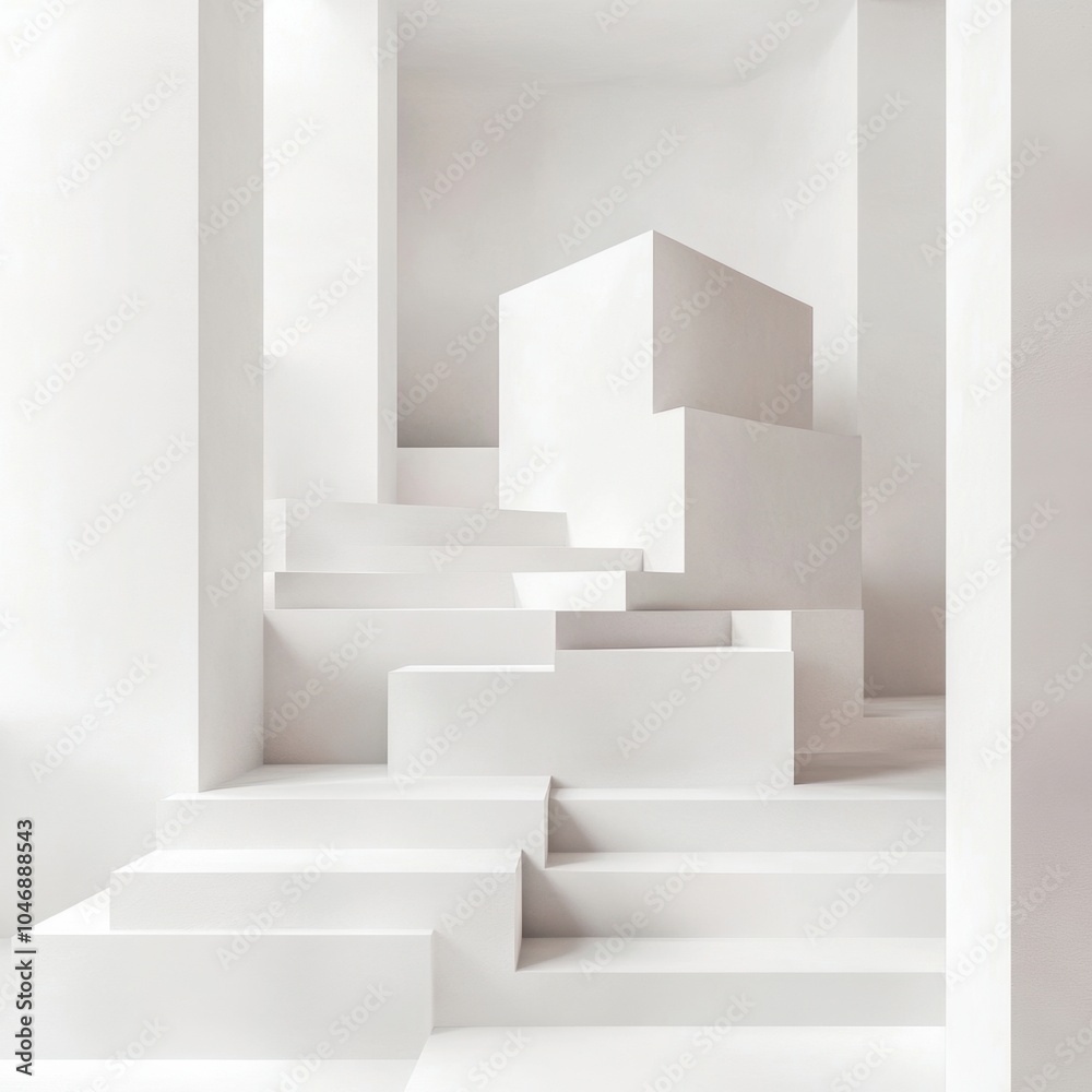 White Geometric Shapes. White Geometric Shapes.