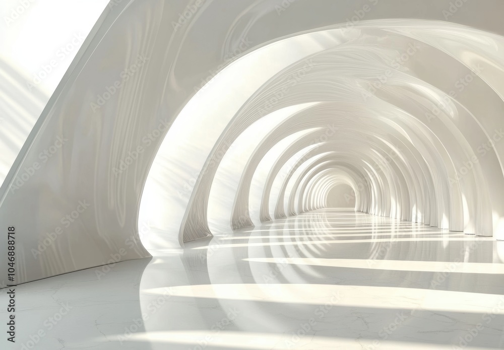 White Archway Tunnel. White Archway Tunnel.