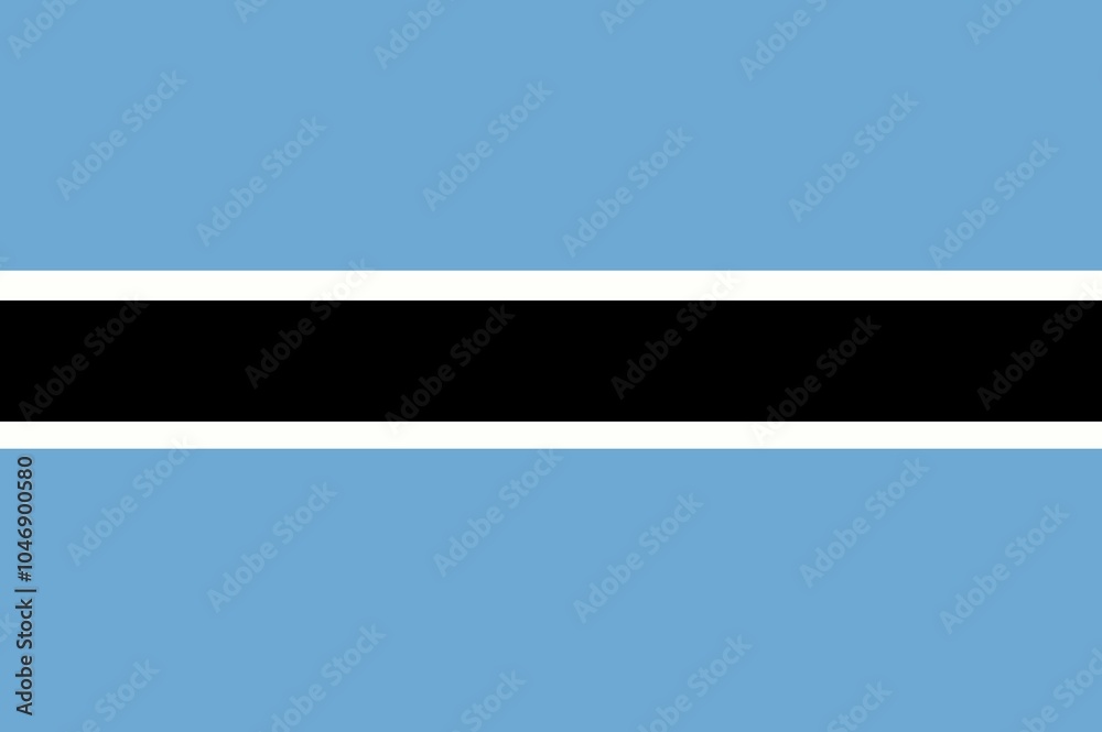Obraz premium flag of botswana