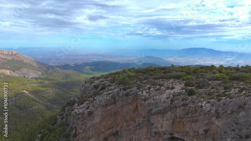 Aerial view of the Sierra Espuña Regional Park, Murcia Region, Spain photo