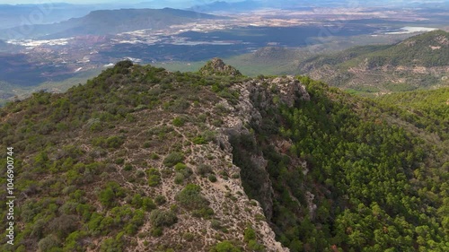 Aerial view of the Sierra Espuña Regional Park, Murcia Region, Spain photo