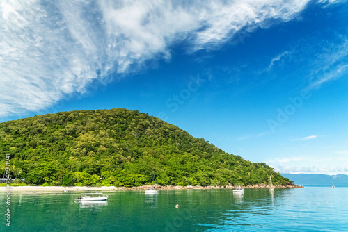 Wallpaper Mural Picturesque tropical beach with granite boulders and turquoise water on Fitzroy Island. It is a continental island southeast of Cairns, Queensland, Australia. Torontodigital.ca