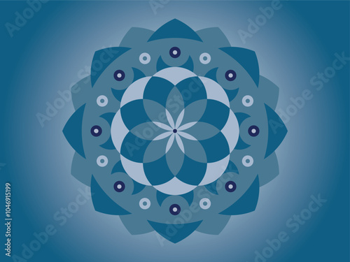 Mandala - Decorative Vector Flower