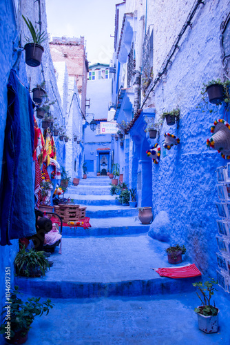 Chefchaouen: Morocco's blue pearl, nestled in the Rif Mountains, known for its tranquil medina, vibrant markets, and stunning mountain views.