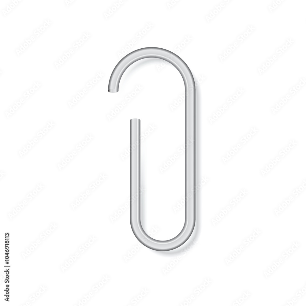 Paper clip icon in flat style. Office attachment vector illustration on isolated background. Stationery sign business concept. Paper clip icon in flat style. Office attachment vector illustration on isolated background. Stationery sign business concept.