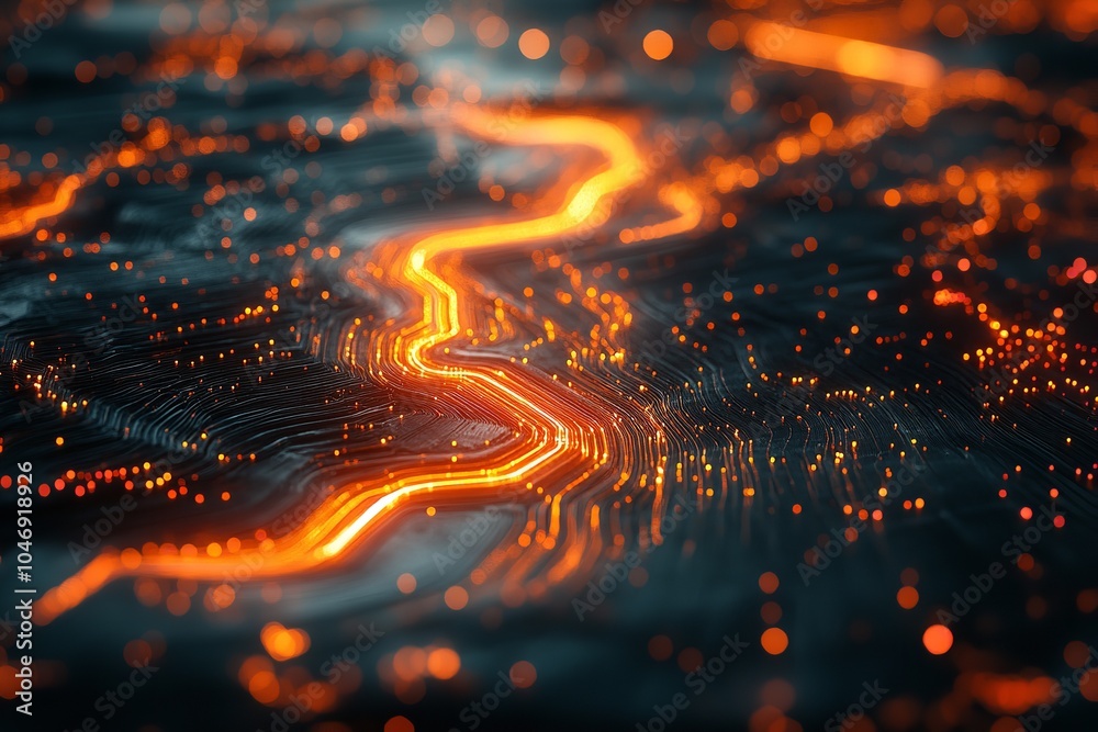 High-tech background featuring a dynamic representation of geospatial data. High-tech background featuring a dynamic representation of geospatial data.