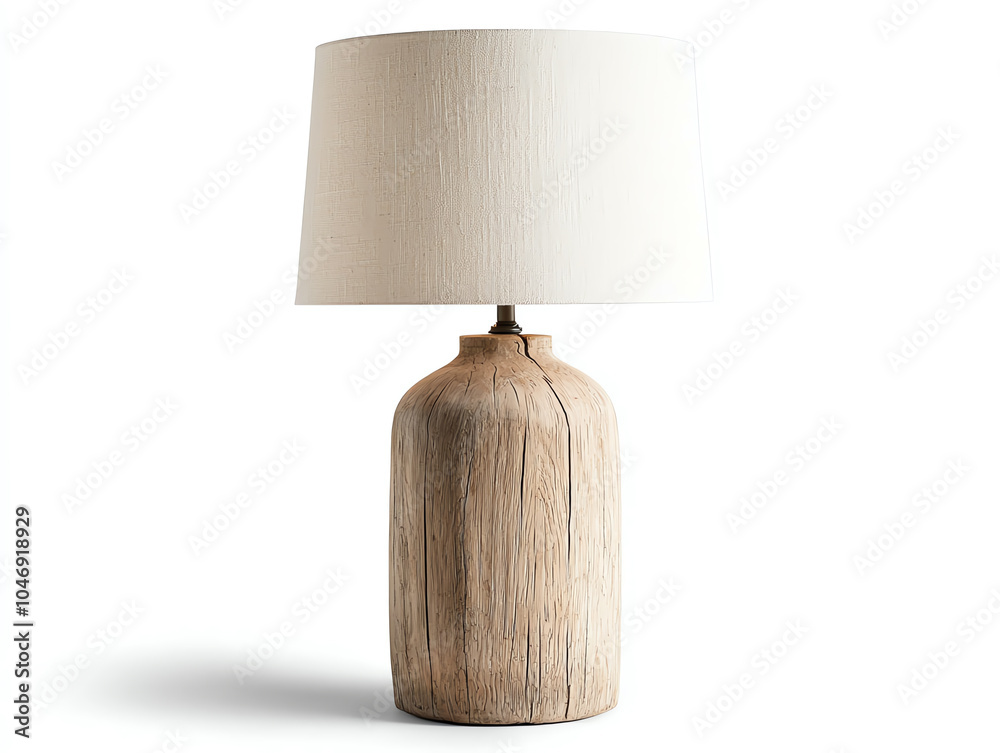 Charming farmhouse-style table lamp featuring distressed wood base and elegant white shade for rustic home decor Charming farmhouse-style table lamp featuring distressed wood base and elegant white shade for rustic home decor