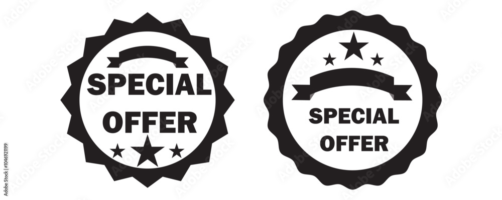 special offer icon on a white background. Flat special offer sign icon. vector illustration.