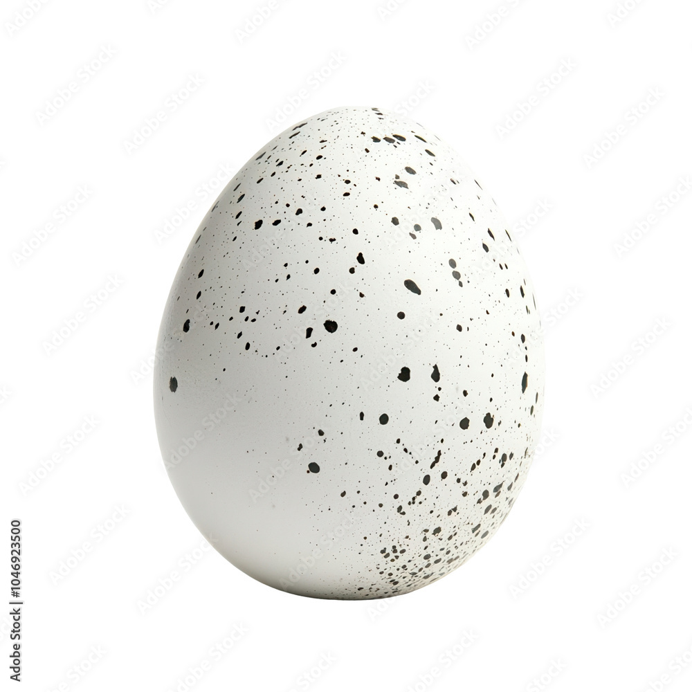 Speckled egg on transparent background. Speckled egg on transparent background.