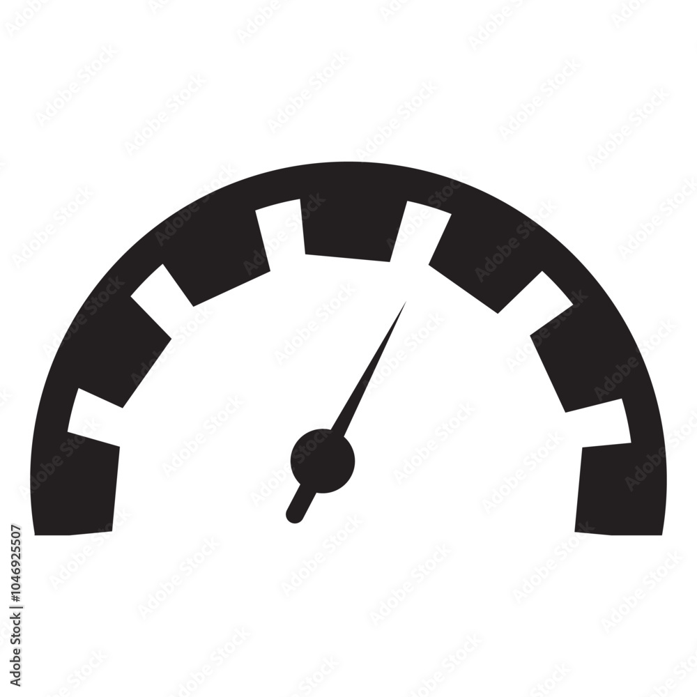 Speedometer icon. Fast Speedometer icon in a white background. Speed control meter. Vector illustration. Speedometer icon. Fast Speedometer icon in a white background. Speed control meter. Vector illustration.