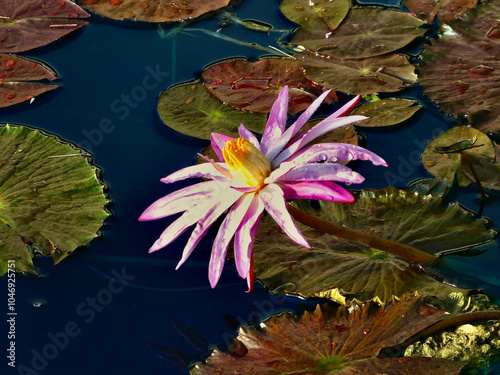 Waterlily Pink and White photo