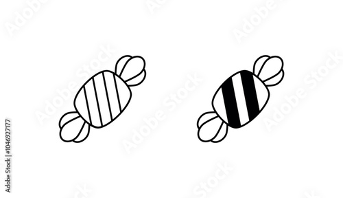 Candy icon design with white background stock illustration