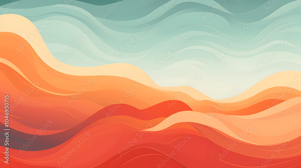 colorful abstract wave illustration