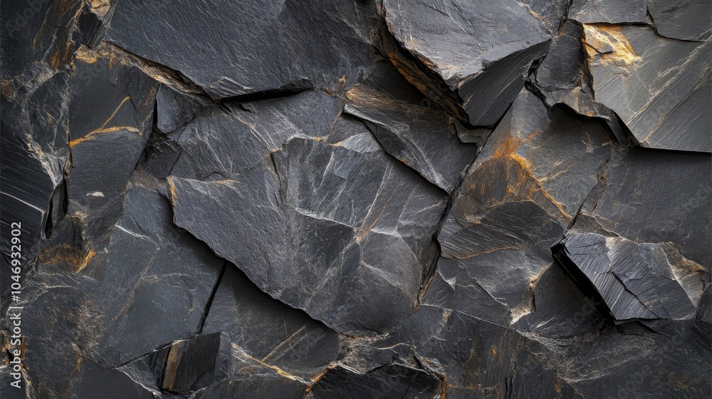 The striking close-up reveals the rugged surface of natural black charcoal slate, with intricate marbling that adds depth and character, inviting exploration of its unique textures and patterns. The striking close-up reveals the rugged surface of natural black charcoal slate, with intricate marbling that adds depth and character, inviting exploration of its unique textures and patterns.