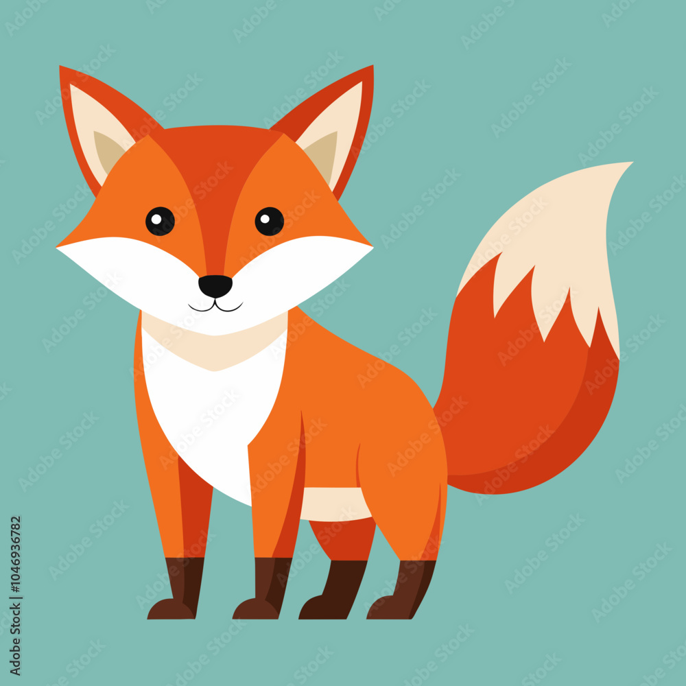 Fototapeta premium fox cartoon character
