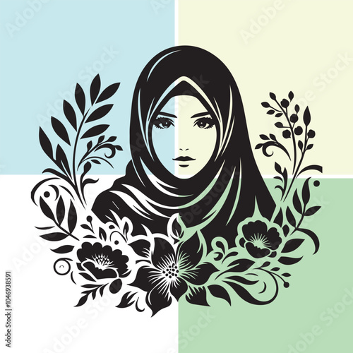 woman with flowers