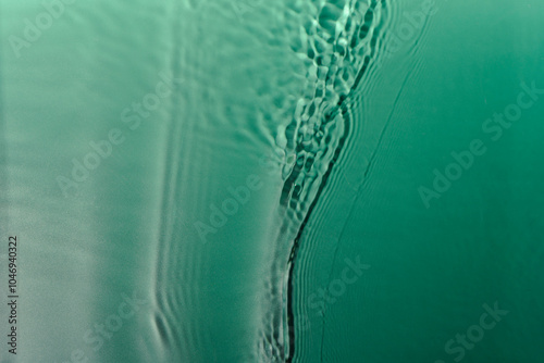 rippled water green color