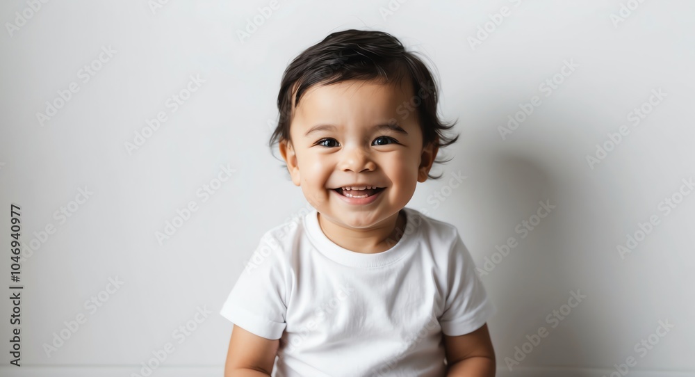 caucasian toddler boy white background wearing plain white tshirt smiling happy portrait caucasian toddler boy white background wearing plain white tshirt smiling happy portrait