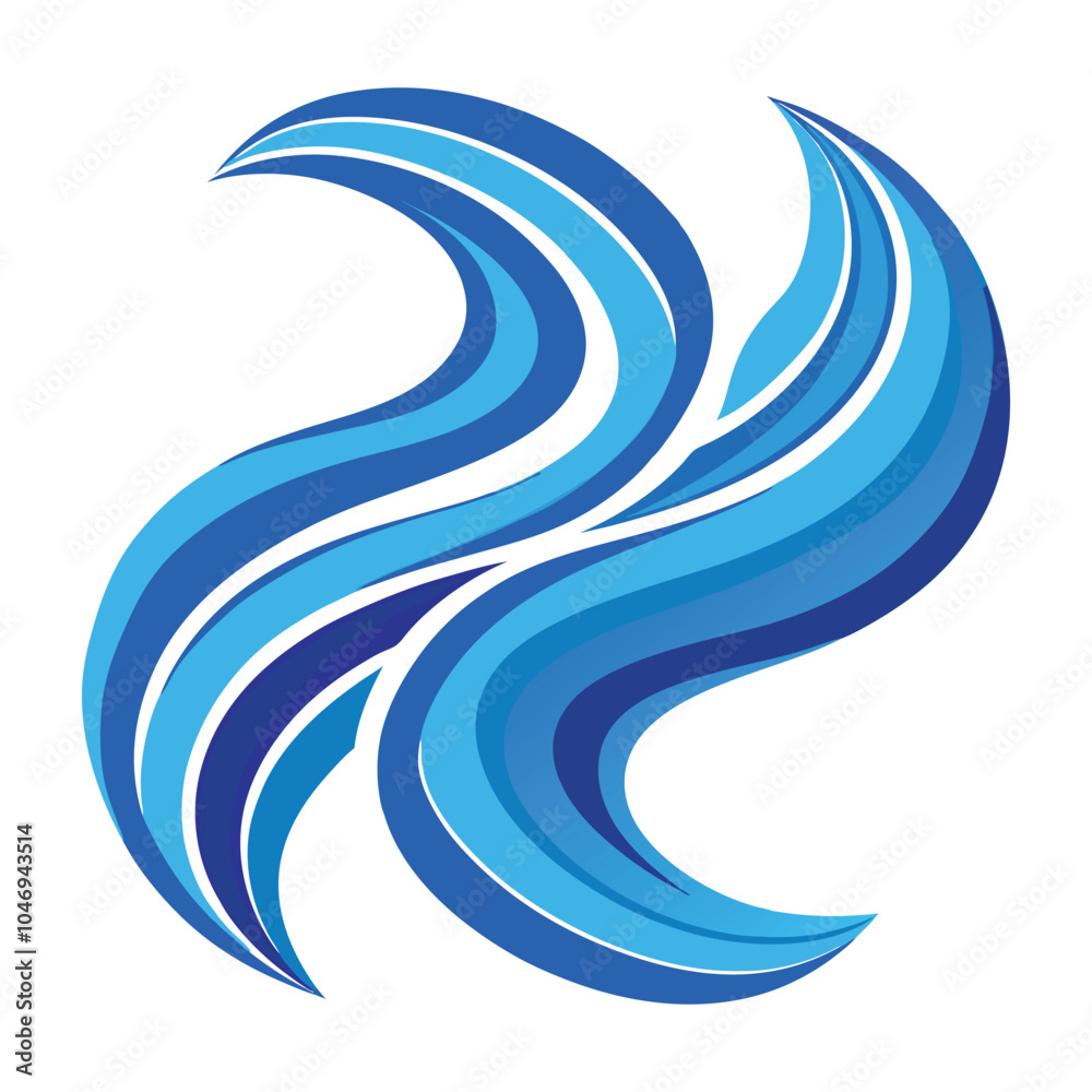 Blue Monday Waves, Abstract blue wave flow design with smooth curves, perfect for backgrounds and web banners. Blue Monday Waves, Abstract blue wave flow design with smooth curves, perfect for backgrounds and web banners.
