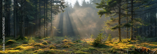 Logging in Barré, Briac, Brittany, France photo