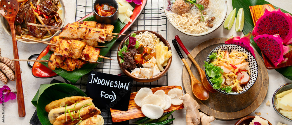 Traditional Indonesian food. Traditional Indonesian food.